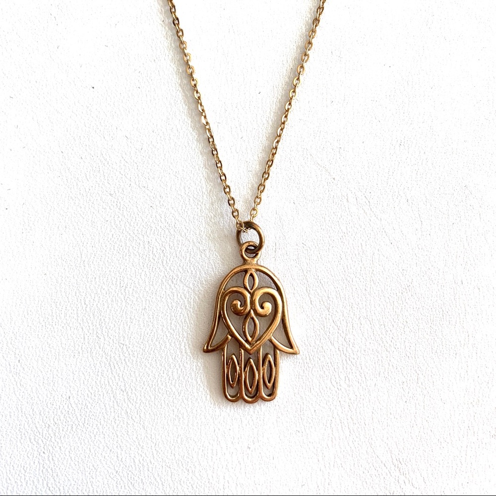 Hamsa Charm Necklace